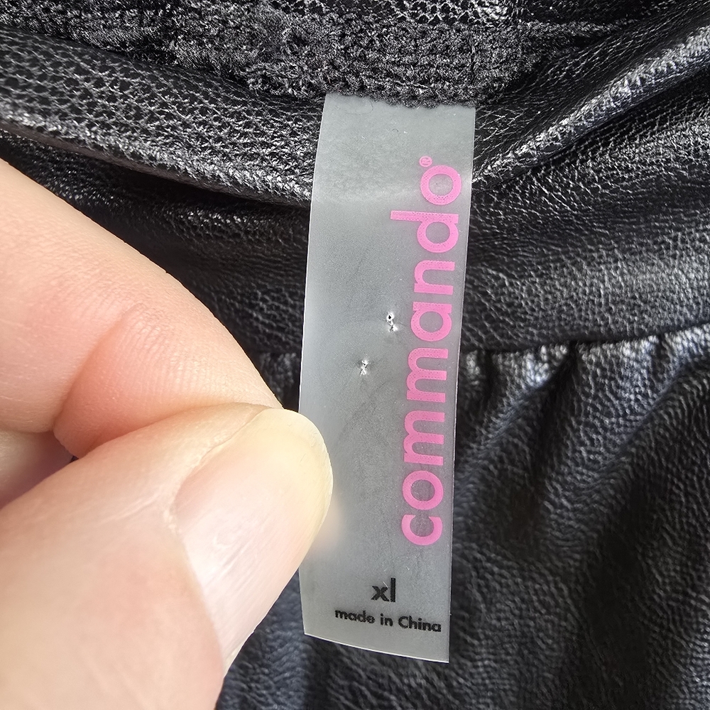 Commando Faux Leather Jogger Black XL - Picture 7 of 10